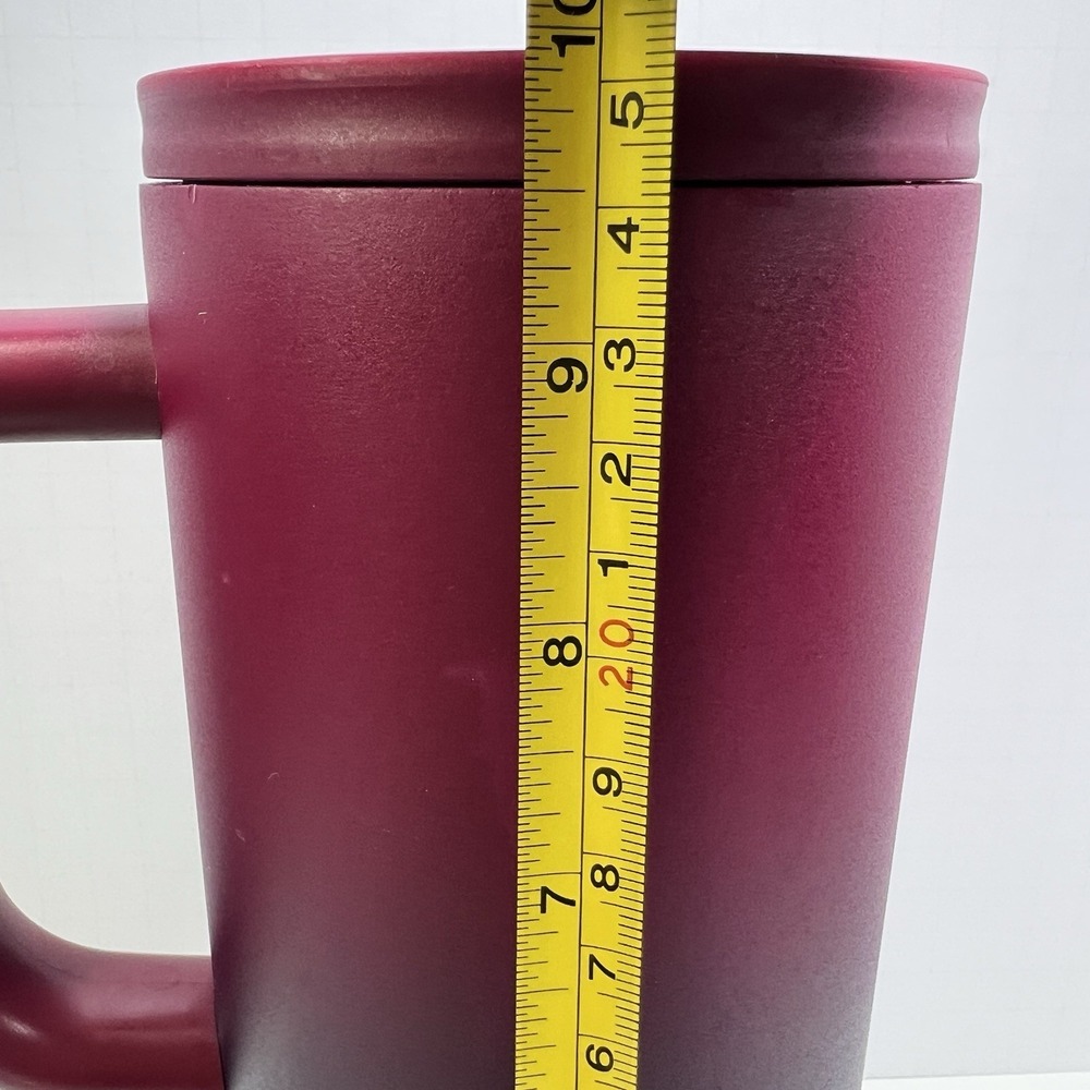 Iron Flask 40oz Vacuum Insulated Water Tumbler Mug Handle Red Blue Gradient - Picture 10 of 12